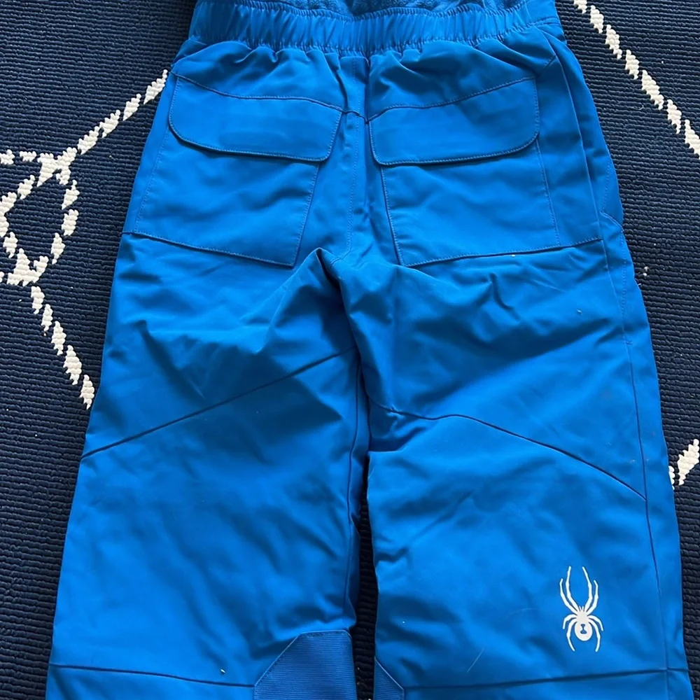 Blue Boys Spyder Expedition Ski Bib Size 5 - Picture 8 of 8